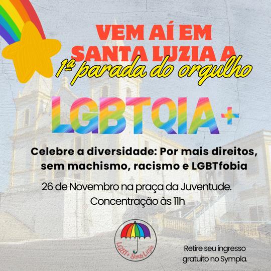 PRIMEIRA PARADA GAY SERÁ NESTE DOMINGO NA PRAÇA DA JUVENTUDE